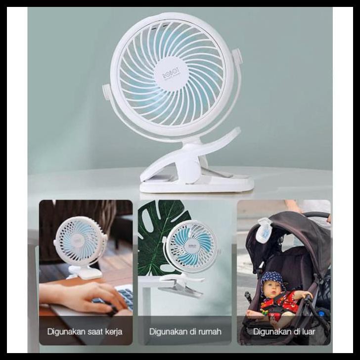 KIPAS ANGIN LISTRIK ELEKTRIK VIVAN ROBOT RTBF06 MINI USB FAN RT-BF06 - PUTIH