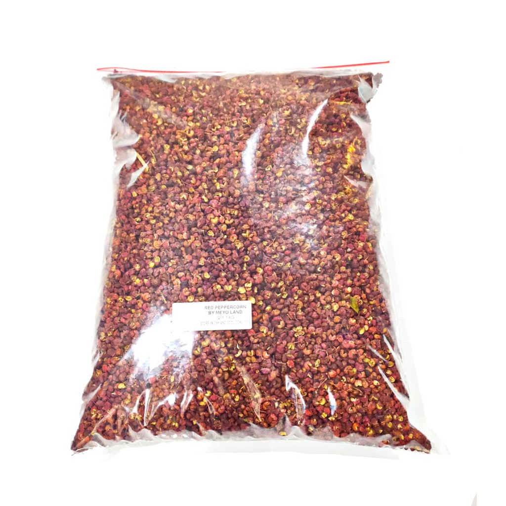 

LADA MERAH SECHUAN 1KG - SICHUAN HUAJIAO PEPPERCORN - SZECHUAN ANDALIMAN 1 KG KUALITAS PREMIUM 1000
