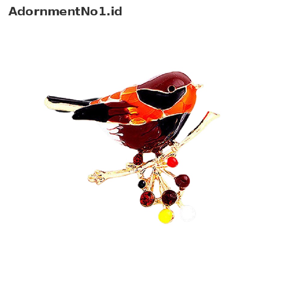 (AdornmentNo1) Bros Pin Enamel Bentuk Burung Untuk Hadiah / Perhiasan Wanita