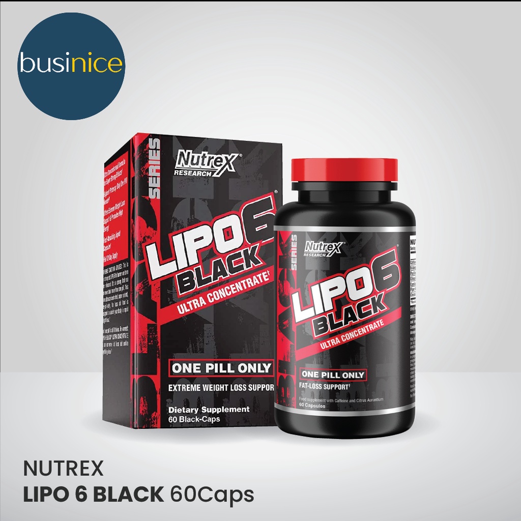 Nutrex Lipo 6 Black Ultra Concentrate 60 Capsules Fat Burner