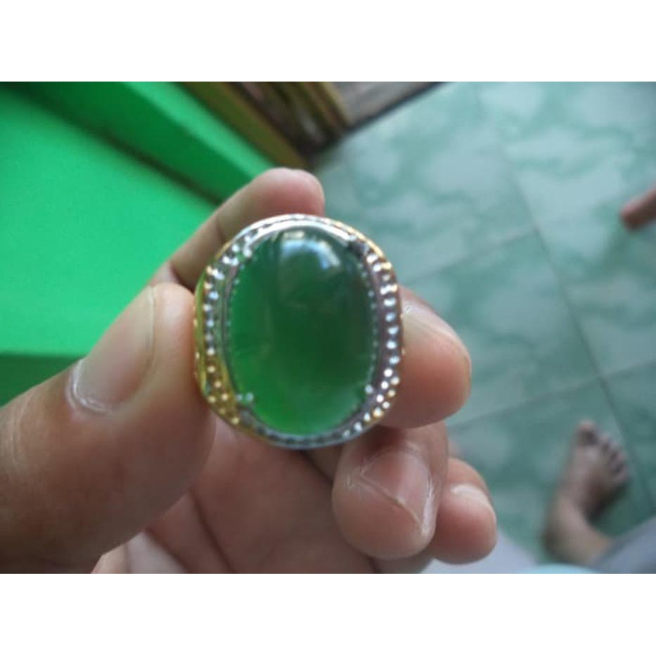 Limited ijo garut mulus ring titanium