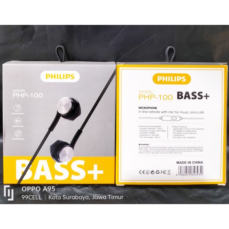 Handset handsfree earphone Philips model (PHP-100)