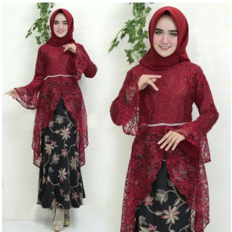 KEBAYA MODERN/ FASHION MUSLIM/ SET KEBAYA/ TUNIK BRUKAT