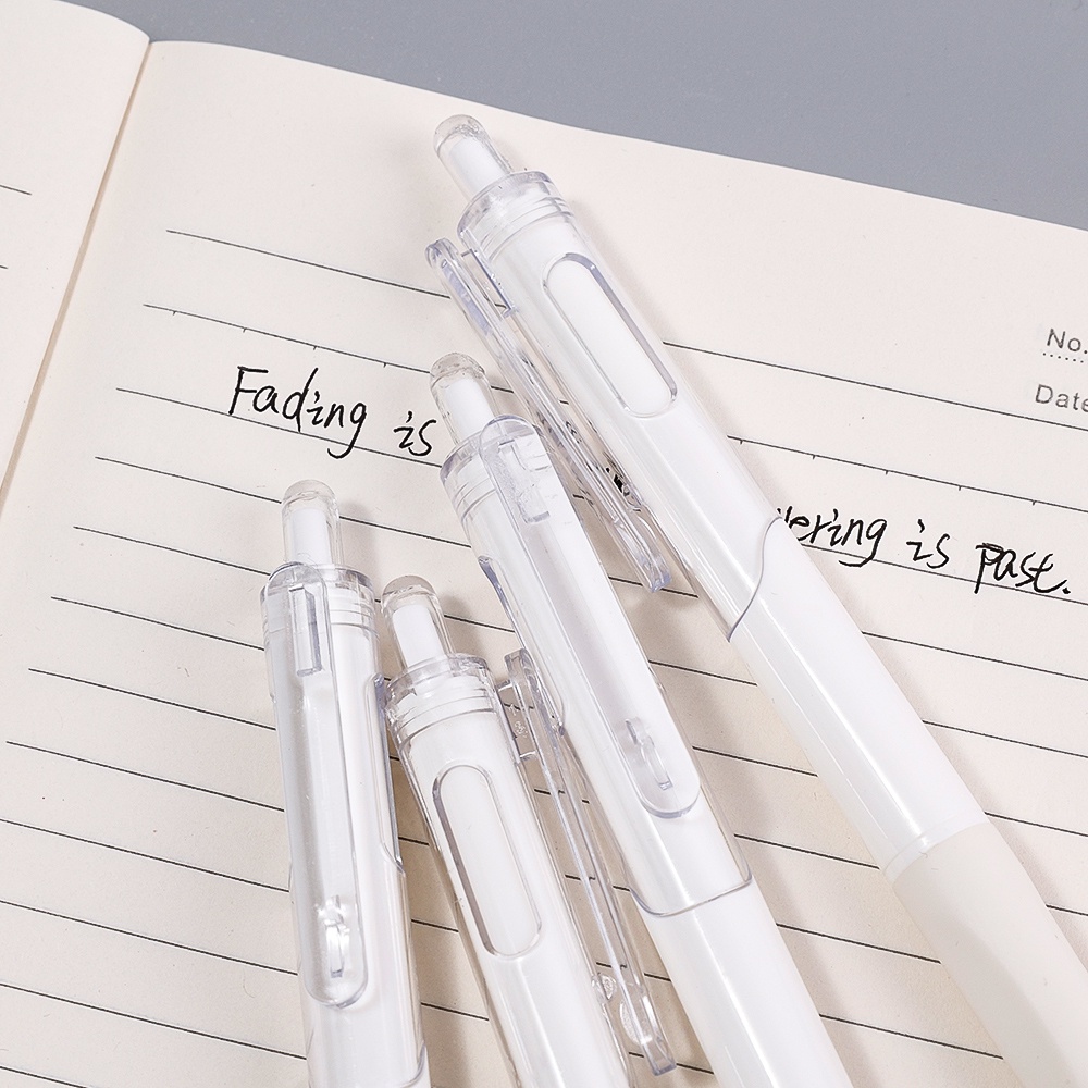 1pc Pulpen Tinta Gel Isi Ulang 0.5mm Bahan Plastik ABS Warna Hitam Untuk Kantor