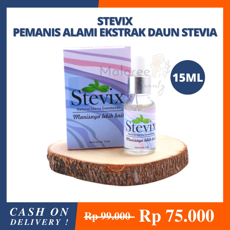 

READY STEVIX PEMANIS ALAMI / NATURAL SWEETENER / NOL KALORI / STEVIA REBAUDIANA / BPOM / 15ML