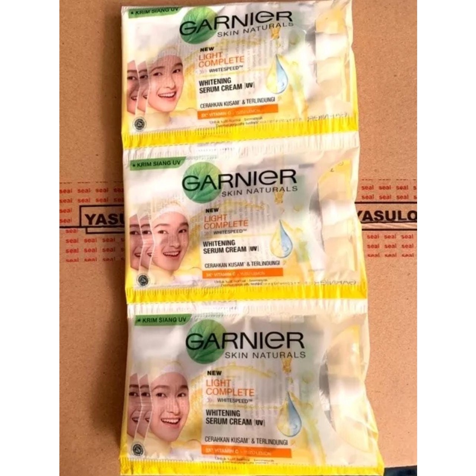 Garnier Light Complete Whitening Serum Cream UV Sachet 96g