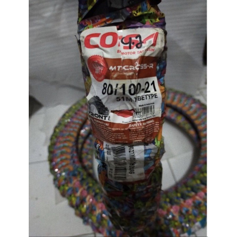 BAN LUAR CORSA MT CROSS TRAIL 80/100-21 RING 21 TUBETYPE 1PC