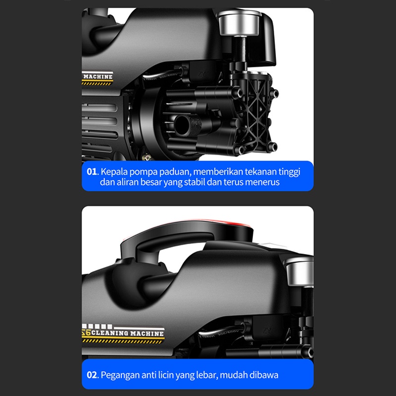Pressure washer / alat steam cuci motor &amp; mobil / mesin cuci mobil tekanan tinggi / jet cleaner