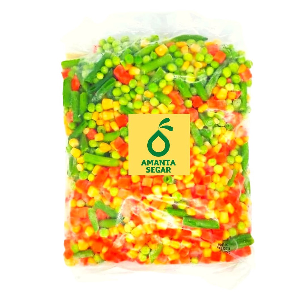 

Amanta Segar Bogor | Mix Vegetable Sayuran Kemasan 1 kg Amanta Segar Frozen Food