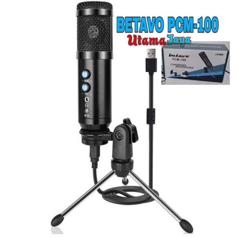 Microphone Betavo PCM 100 Condenser USB Mikrofon with Stand