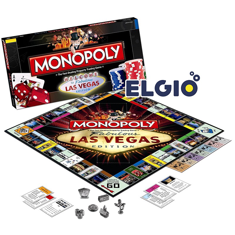 ELGIO - Monopoly Seri Las Vegas Edition Monopoli  Board Game 5218Y