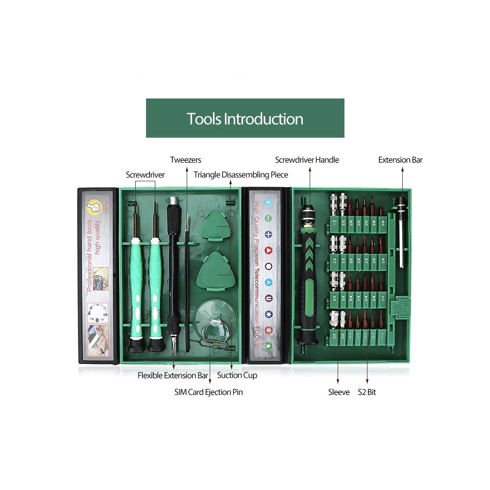 AC - 8 38 in 1 Screwdriver Kit Multipurpose Repair Maintenance