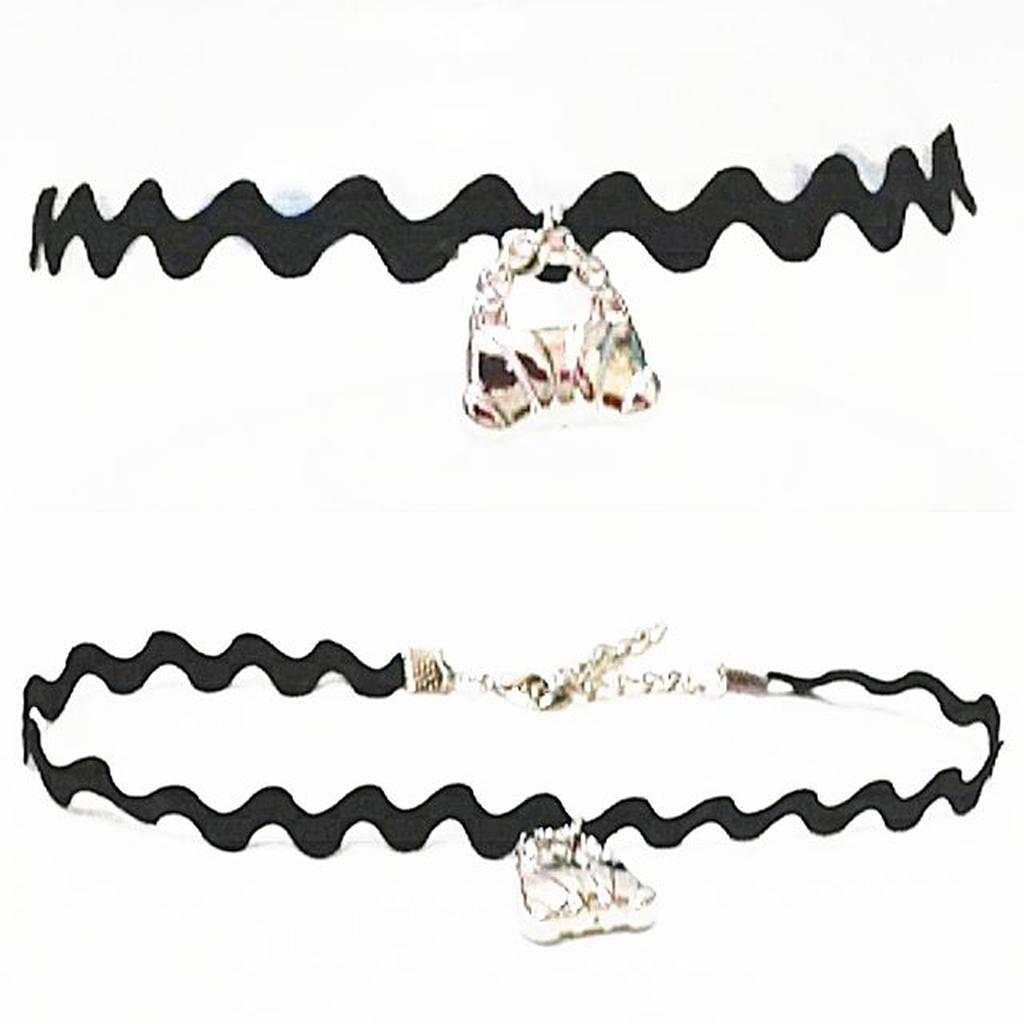 Zigzag Choker Necklace Silver Bag | Kalung Handmade