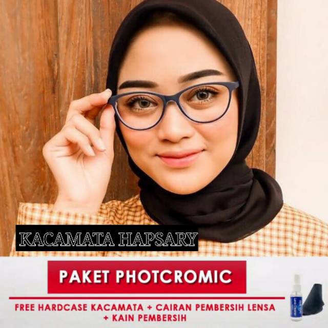 FRAME KACAMATA WANITA CAT EYE 8006 | PAKET FRAME + PHOTOCROMIC | ANTI RADIASI | KACAMATA MINUS