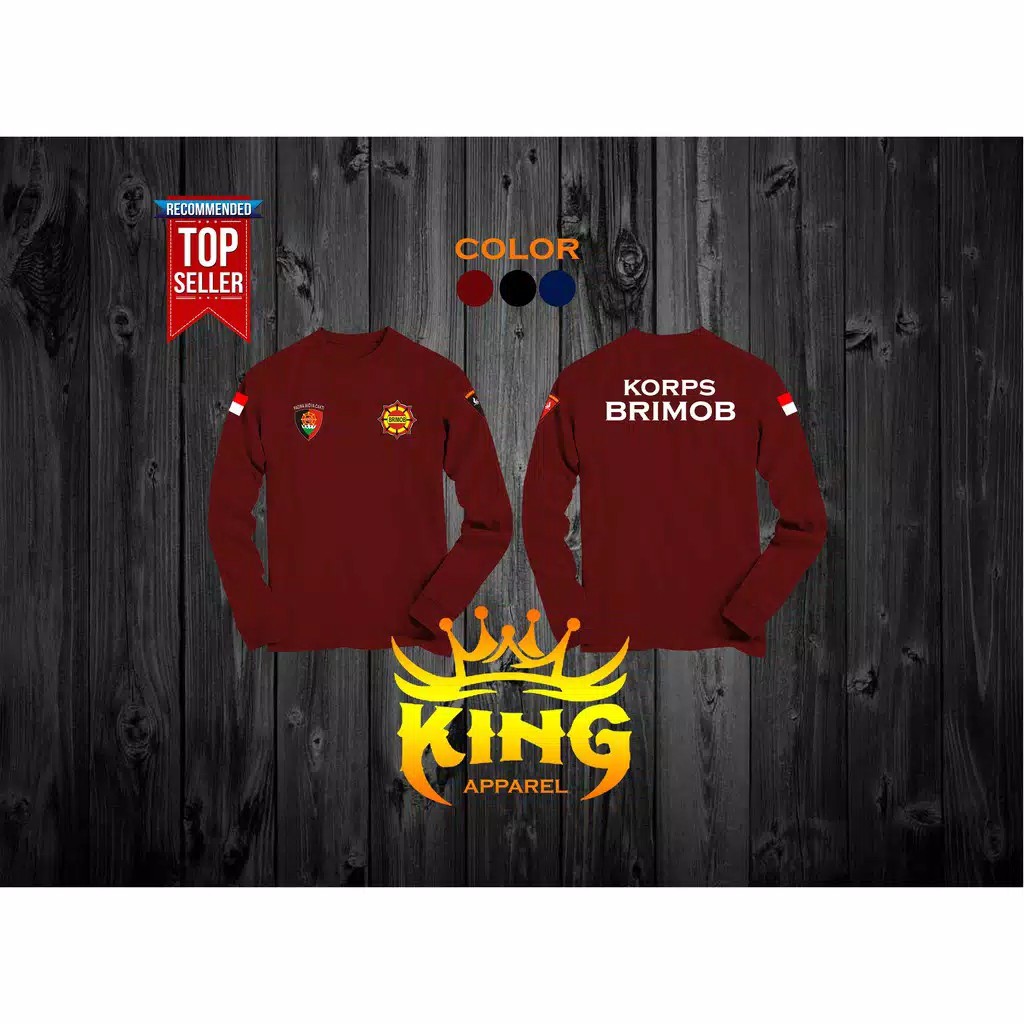 KAOS LENGAN PANJANG BRIMOB KORPS BRIMOB