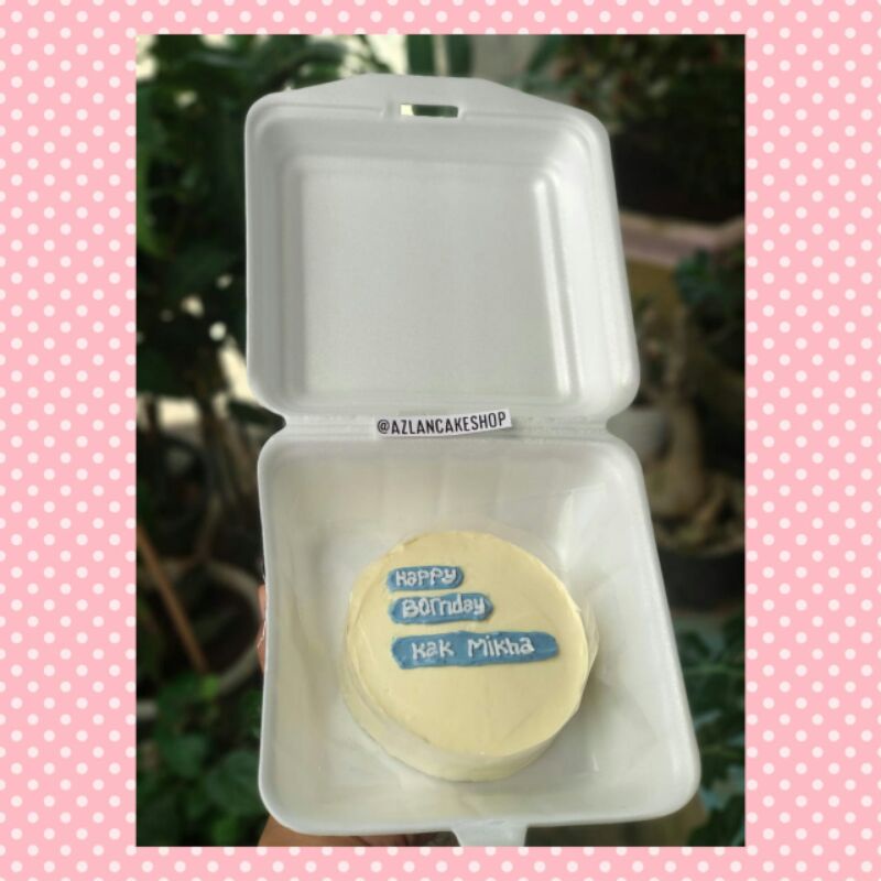 

ready stock mini cake ukuran 12 simpel bento cake corean cake
