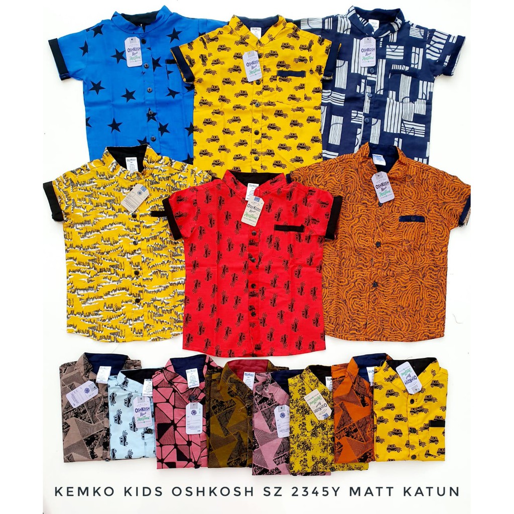 Kemeja anak  2345 T merk  Oskosh murah  bagus  dan  branded 