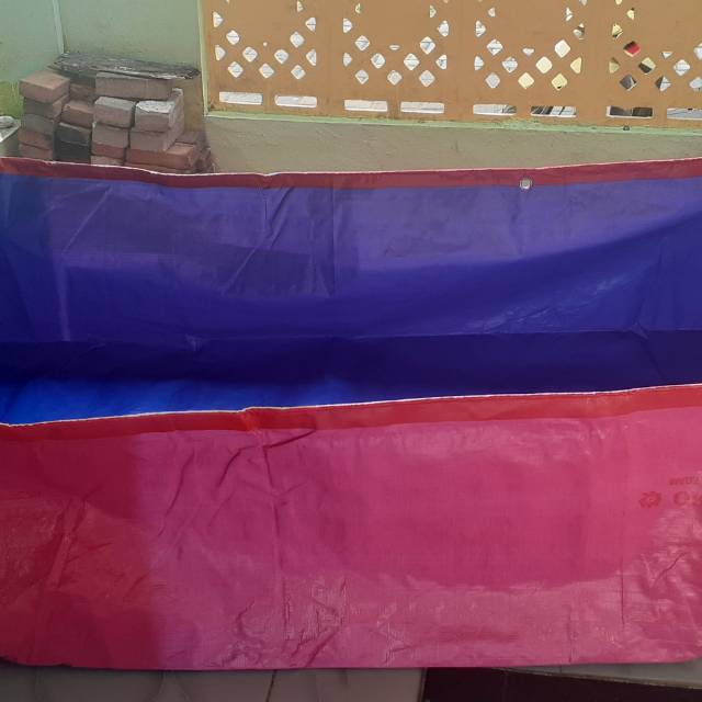 Terpal Kolam Korea A10 Orchid Kotak Ukuran  2x1x0,5