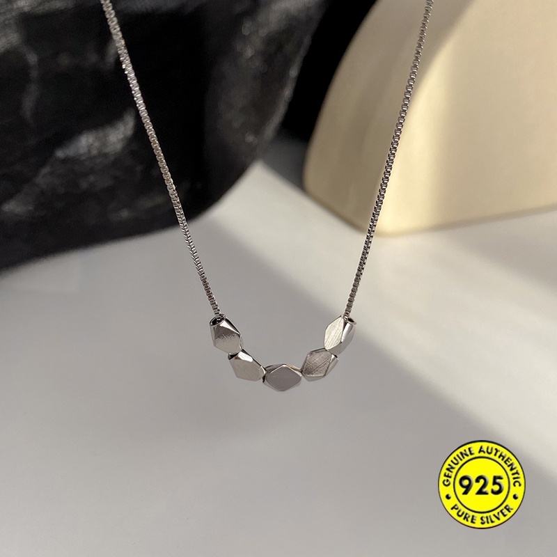 Kalung Rantai Sterling Silver 925 Dengan Liontin Bunga Untuk Wanita