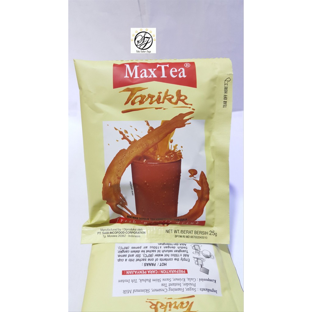 

MAX TEA 25G TARIK 10 s