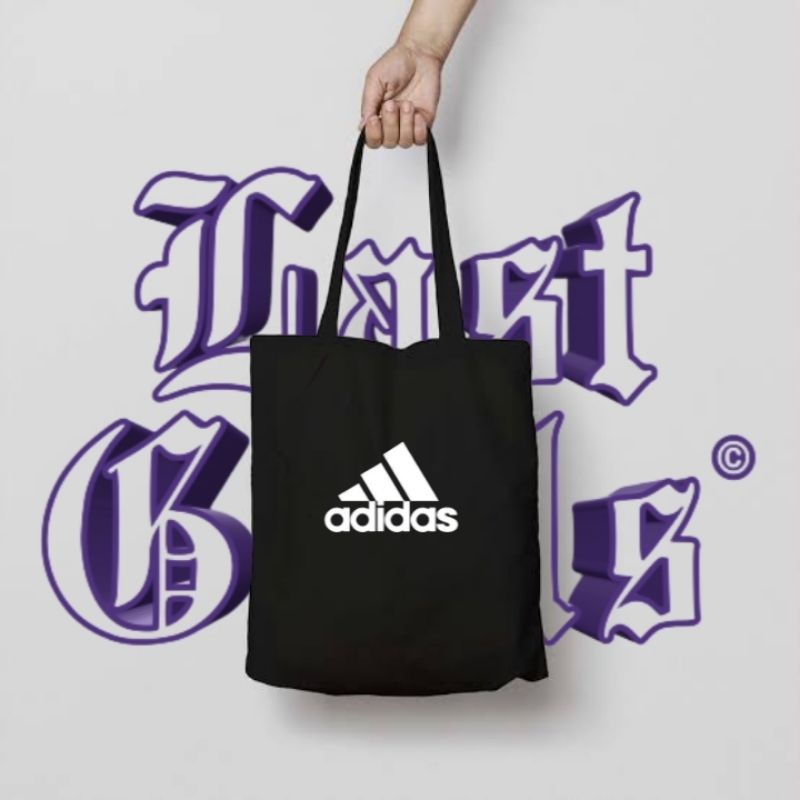 tote bag ADIDAS / tote bag resleting / tote bag pria / tote bag wanita / tas tote bag distro / toteb