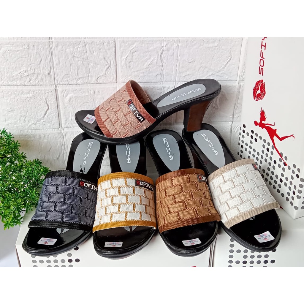 Sandal Heels Rajut Import Sofiya