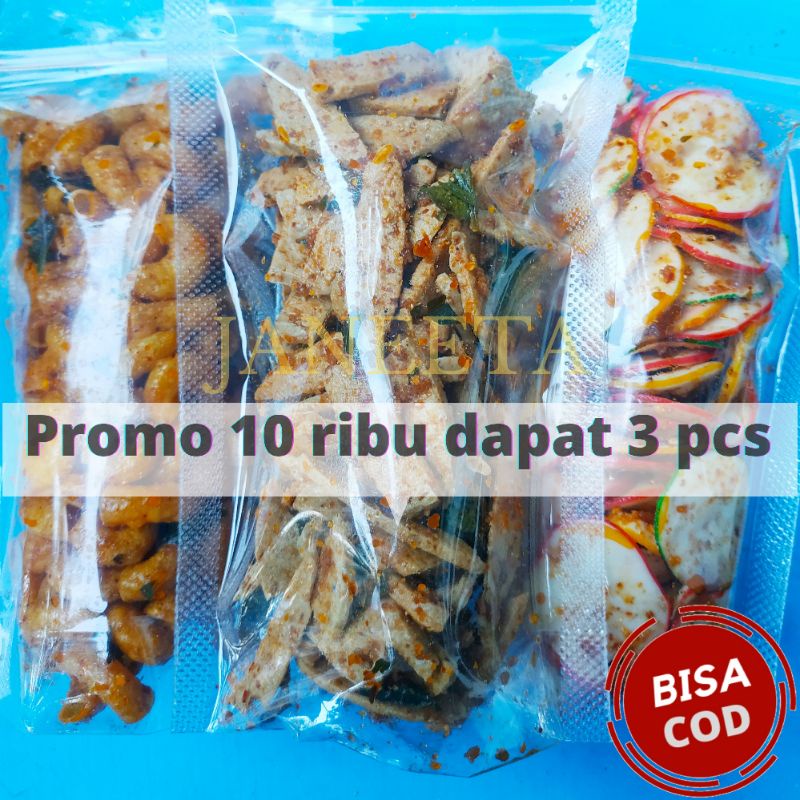 

10 Ribu Dapat 3 Bungkus Basreng Makroni Sebling Mix Pedas Daun Jeruk