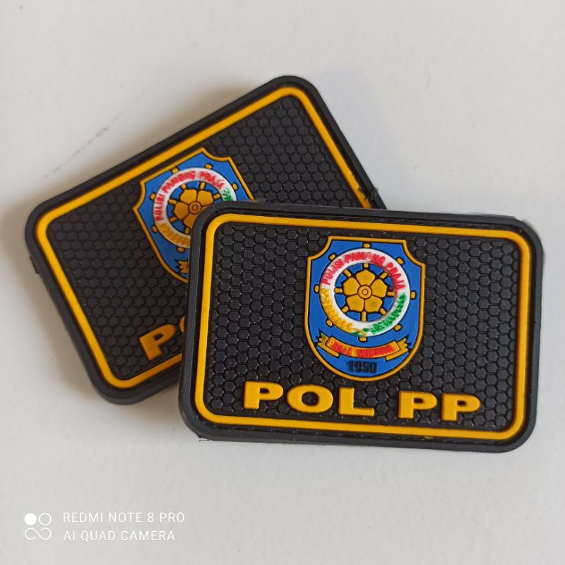 emblem patch rubber satpol PP