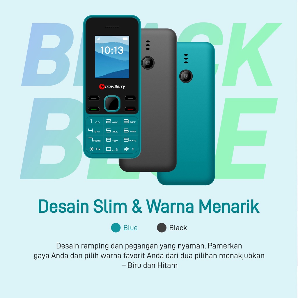 Strawberry ST77 REBORN HP GSM dual sim Handphone Jadul (Garansi Resmi)-3