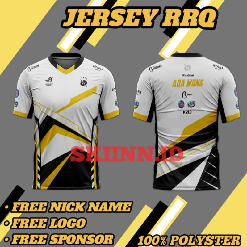 jersey baju RRQ HOSHI MPL SEASON 8 terbaru 2021 full printing