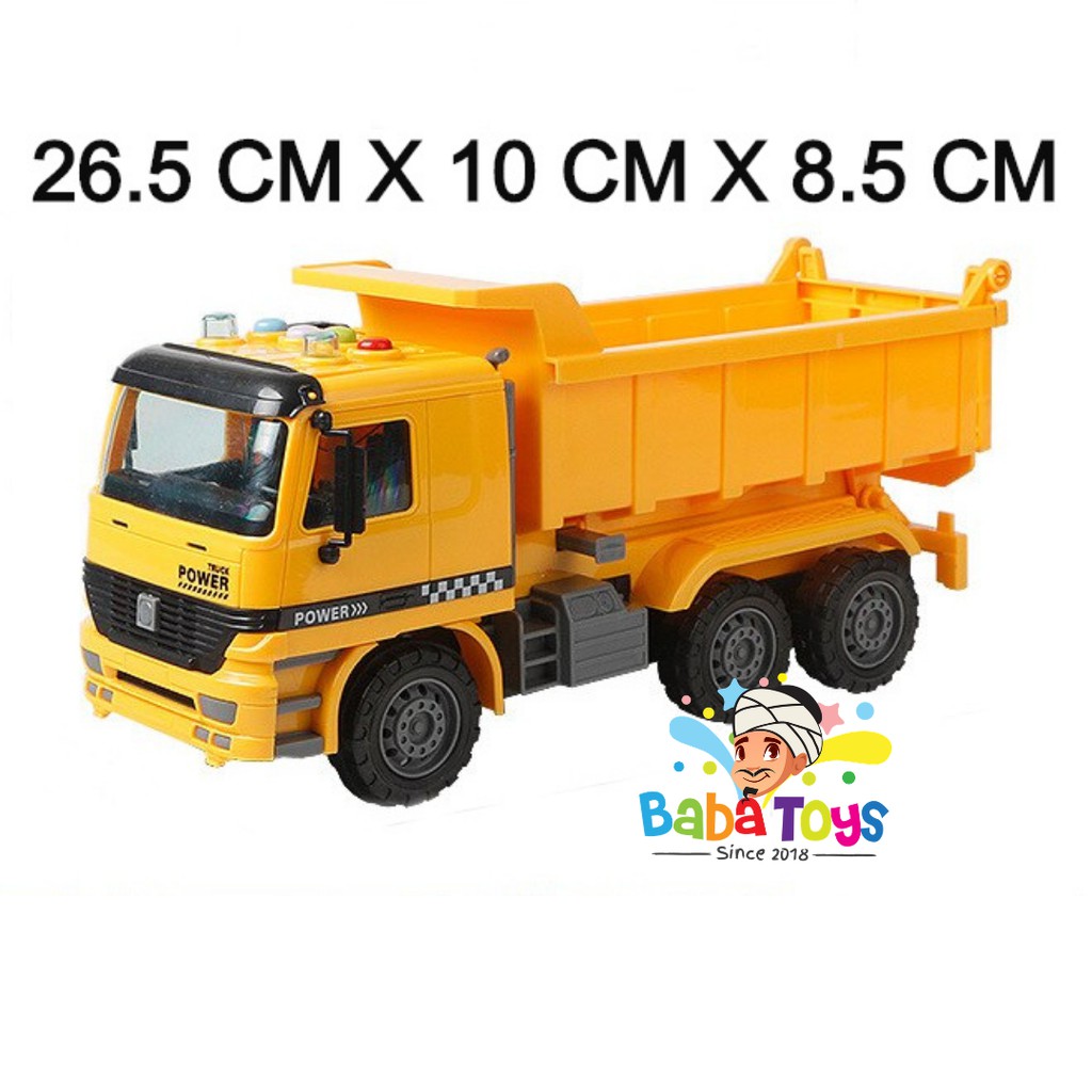 Mainan Mobil Konstruksi Diecast Inersia Model Dump Truck 