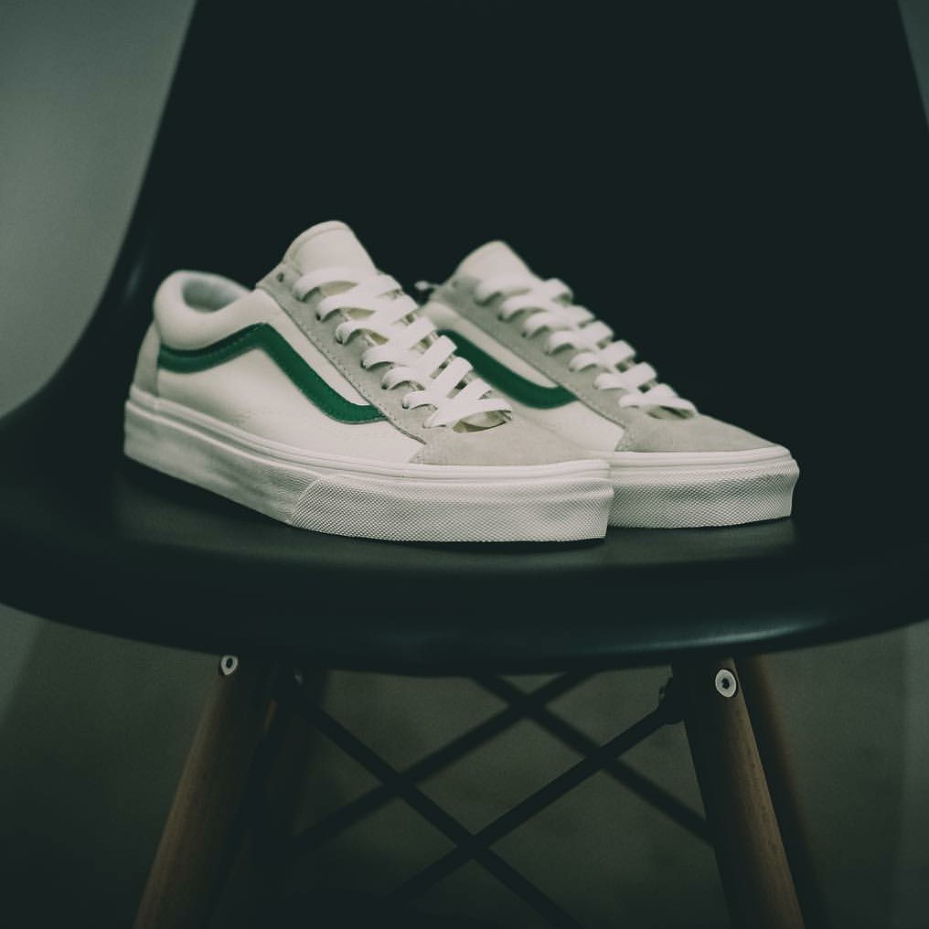 vans marshmallow style 36 green