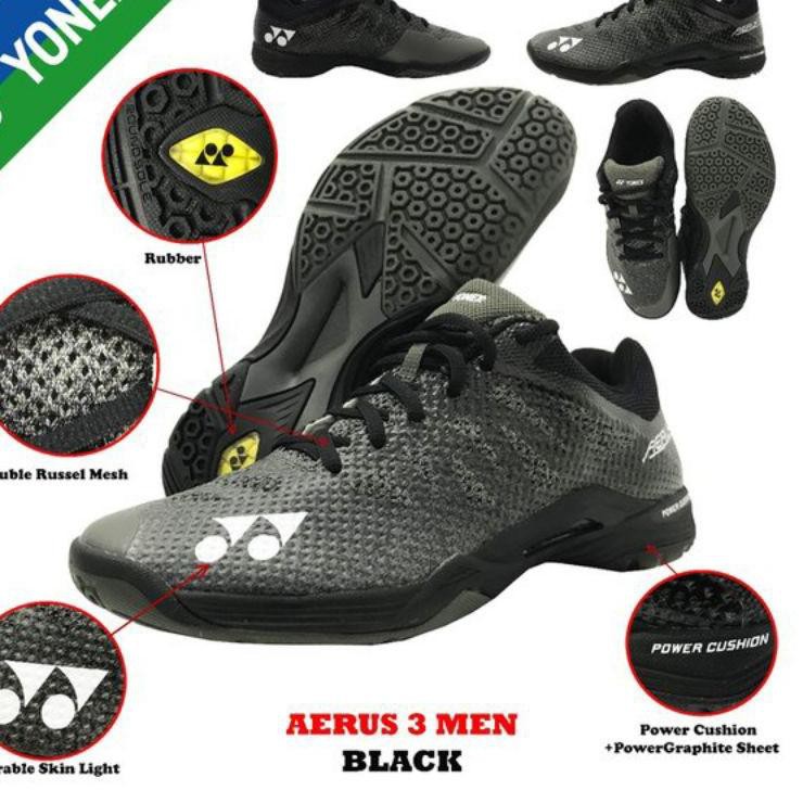 Sepatu Yonex Power Cushian Aerus 3 Sepatu Bulutangkis Yonex Sepatu Badminton Yonex Aerus 3 Original