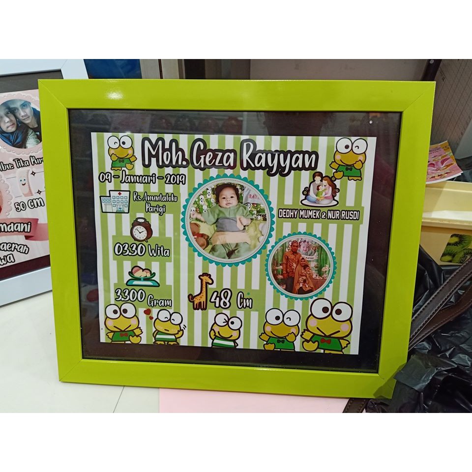 biodata anak+bingkai