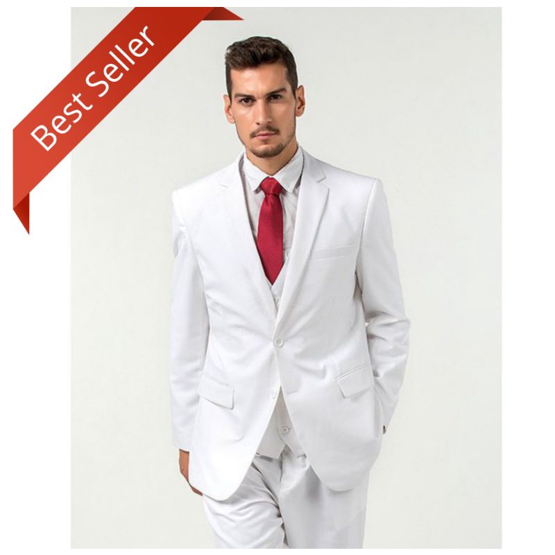 Jas pria putih/Jas putih pria/Jas formal pria