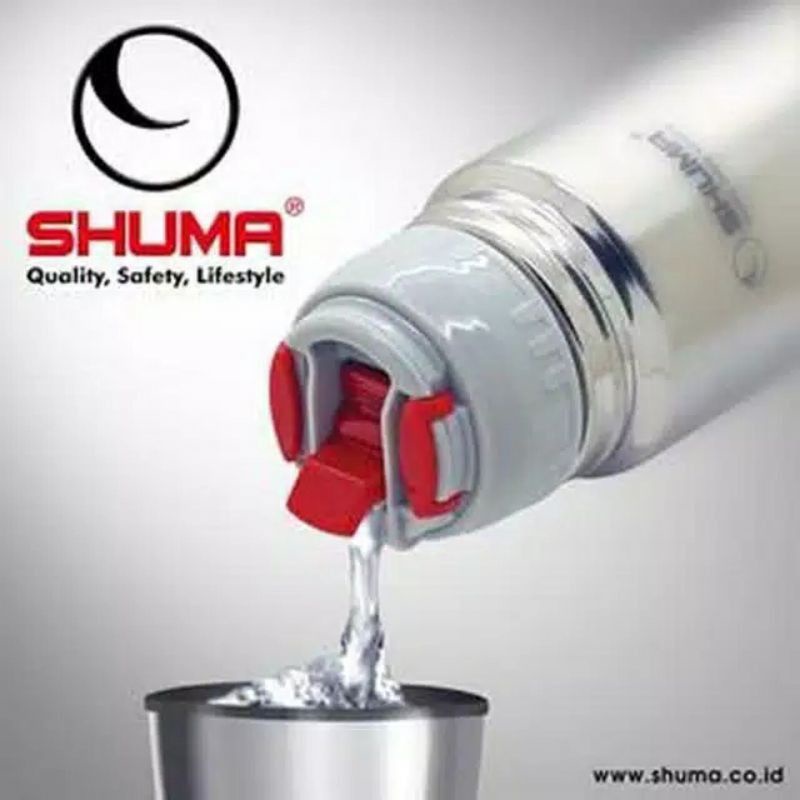 SHUMA Vacuum Flask + free bubble Botol Termos Air Panas dan Dingin Portable termos shuma stainless steel Ukuran 350ml 500ml 750ml 1 liter + free bubble