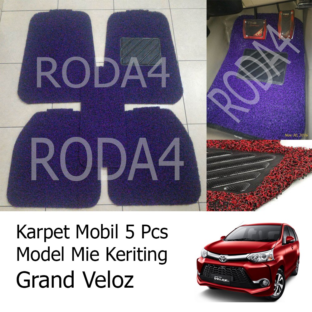 Karpet Mobil / Car Carpet / Floor Mats Universal Model Mie Keriting Grand Veloz