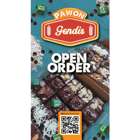 

fudgy brownies sekat premium