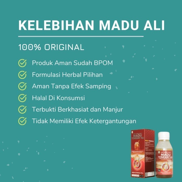 Madu Tongkat Ali Herbal 100% Original 150 gram