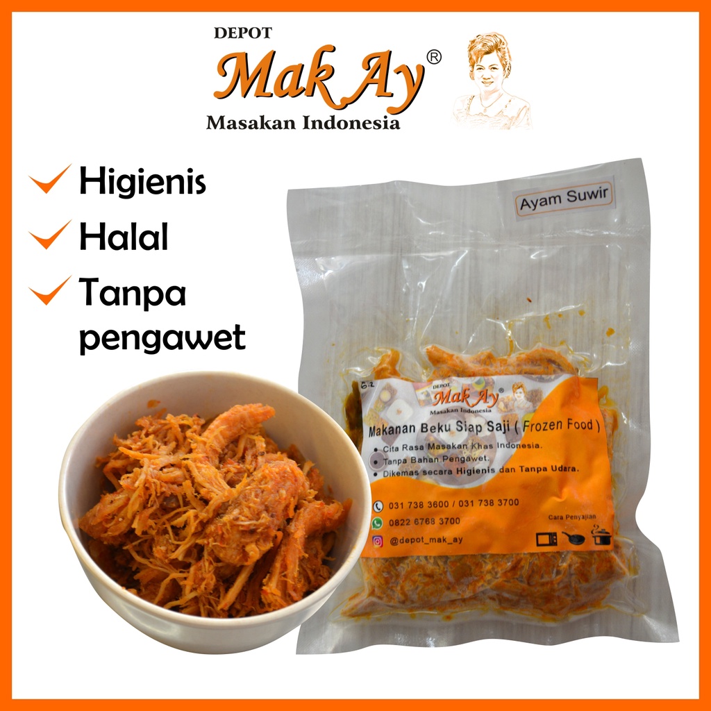 

Ayam Suwir FROZEN FOOD | Makanan | Olahan | Halal | Beku | Siap Saji | Murah | Surabaya