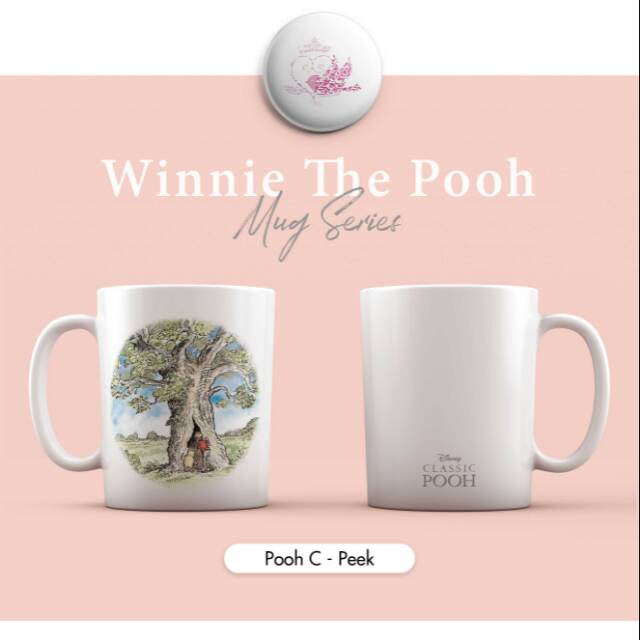 Mug Ceramic Pooh Classic Peek (Winnie the Pooh)