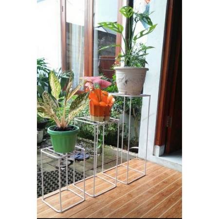 Bergaransi/Rak Pot Bunga Berdiri Alas Ram /Pot Standing Besi/ Standing Pot Bunga/Rak Bunga Besi / In