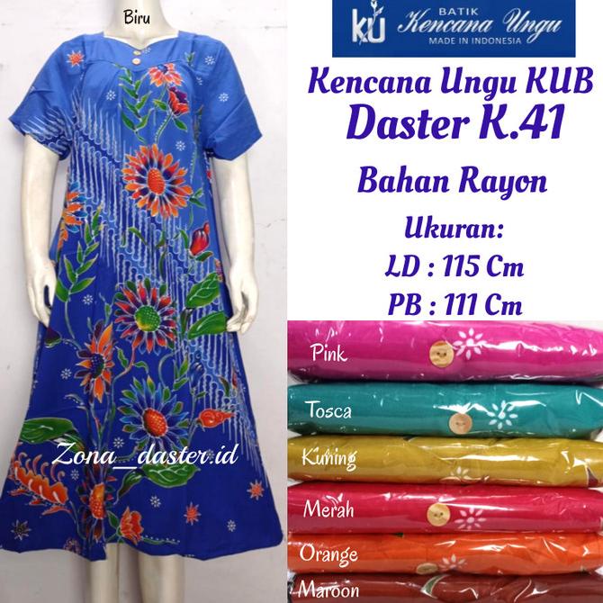 Daster Kencana Ungu 41 Label Biru