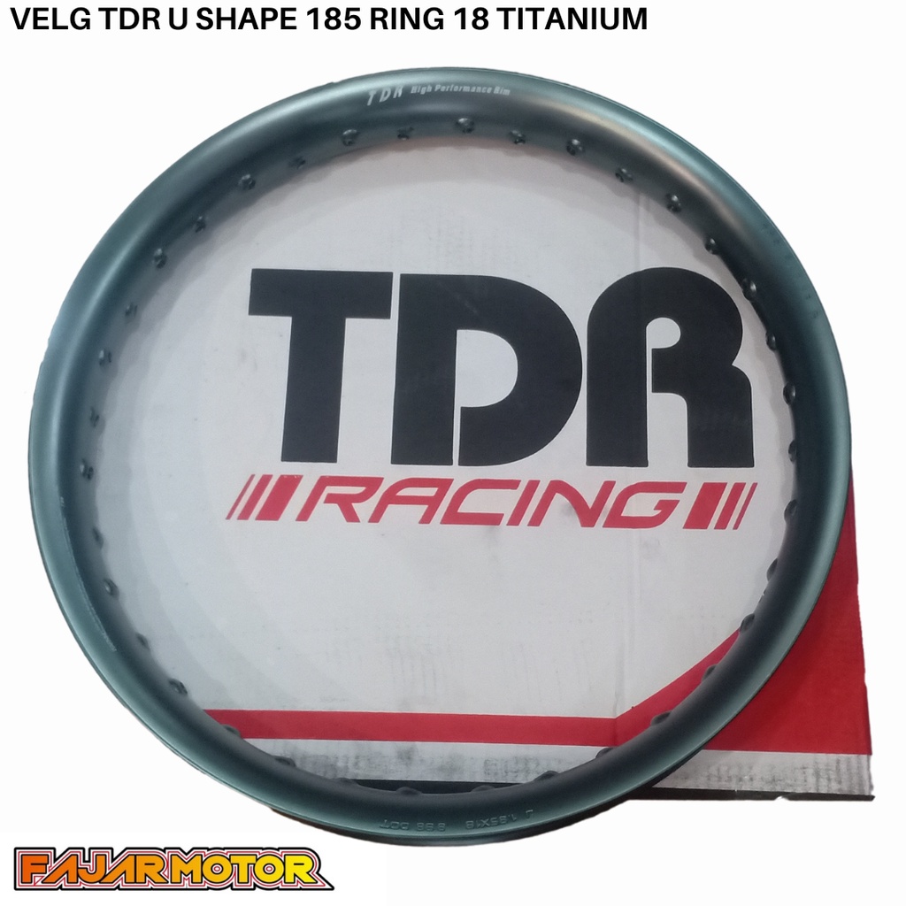 PROMO VELG TDR U SHAPE 185 RING 18 BLACK GOLD TITANIUM