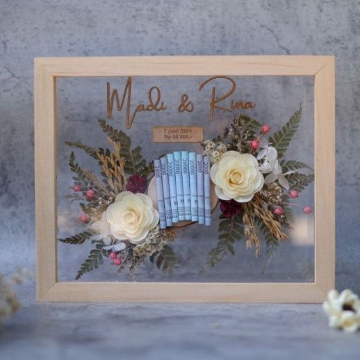 Amara Cantiknya Mahar Transparan Rustic Pernikahan Akrilik