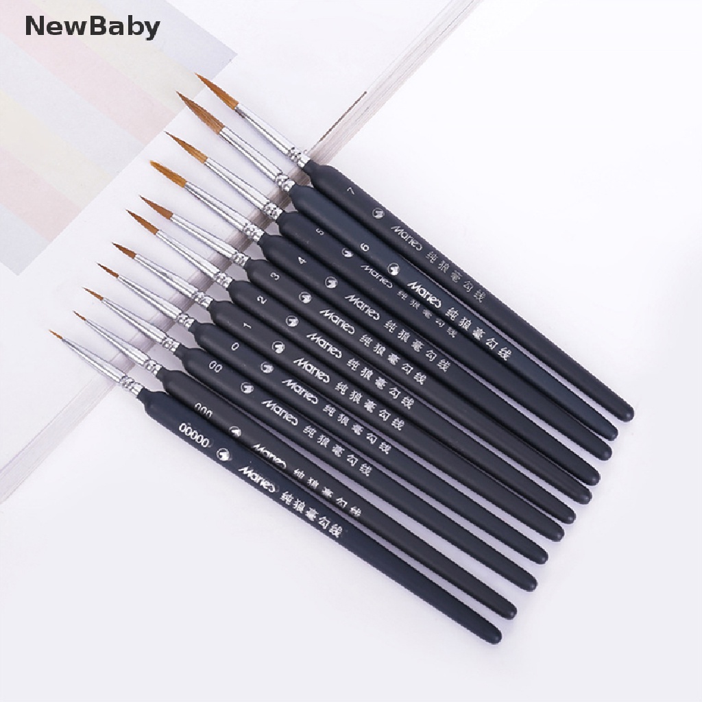 New Kuas Lukis Miniatur Bahan Nilon Untuk Bayi