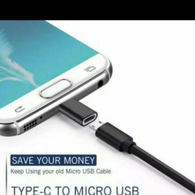 Sambungan / converter MICRO USB TO TYPE C / tipe C Original