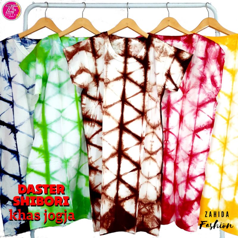 Daster jumputan jumbo / Daster Pendek Shibori Tie Dye Jumputan Handmade / daster khas malioboro jogj