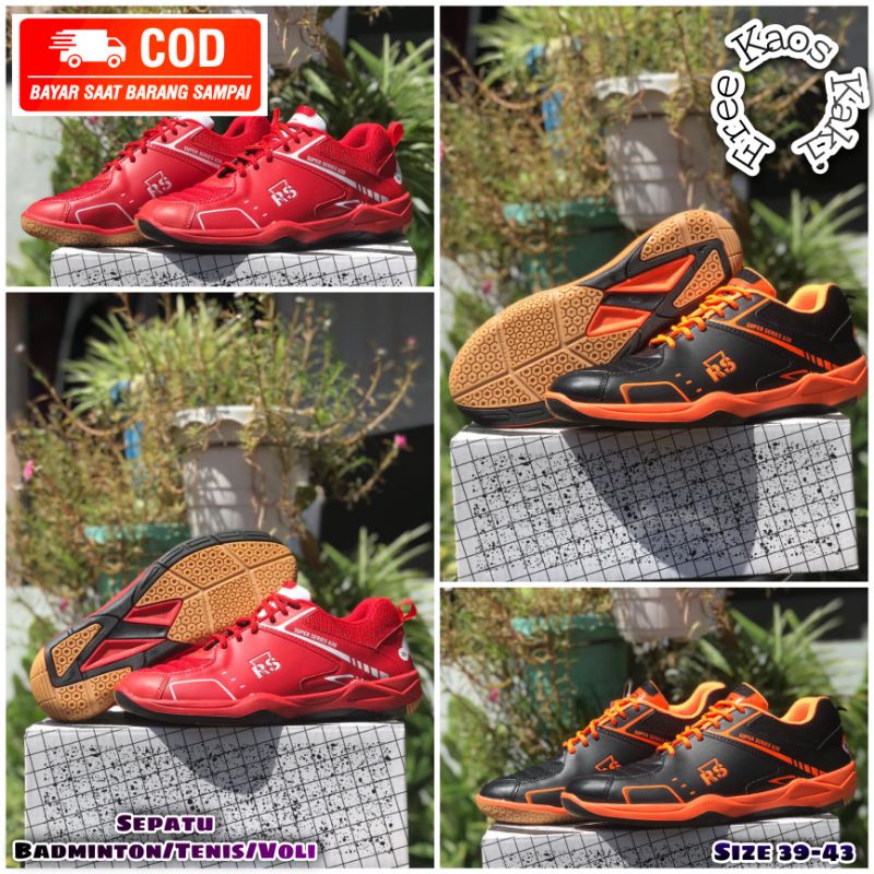Sepatu Badminton Rs Jf Sepatu Tenis Rs Jf Sepatu Voli Dewasa Rs Jf,Free Kaos Kaki