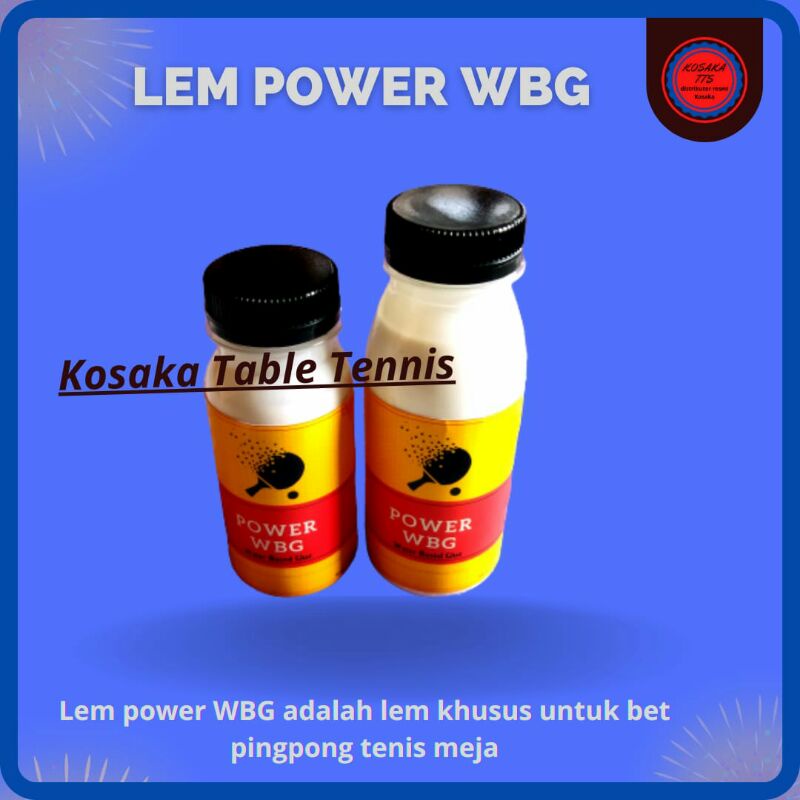 WBG Power lem bet pingpong tenis meja
